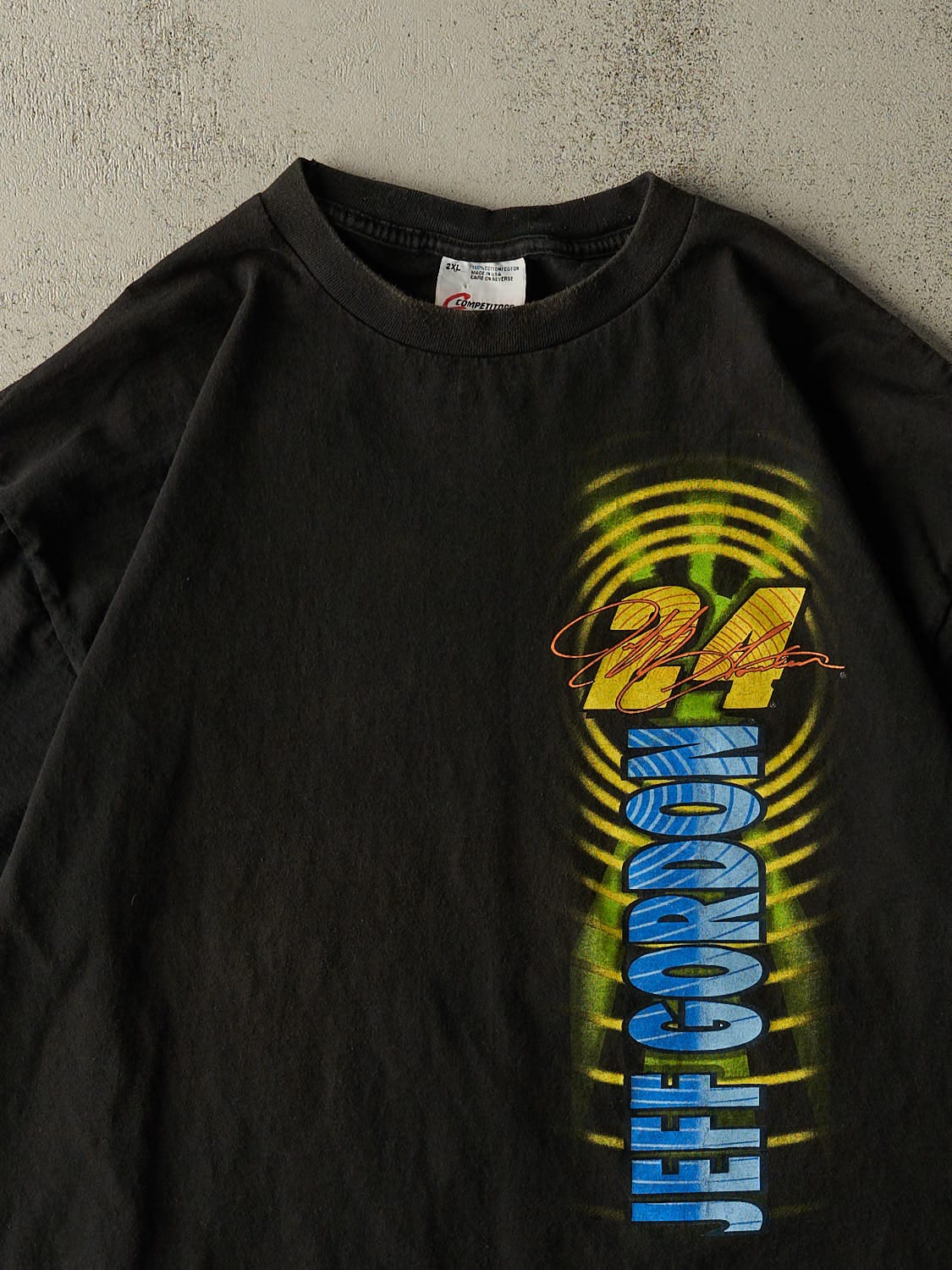 Vintage 00' Black Jeff Gordon Shock Wave Tee (XL/XXL)