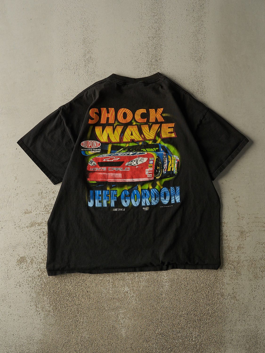 Vintage 00' Black Jeff Gordon Shock Wave Tee (XL/XXL)