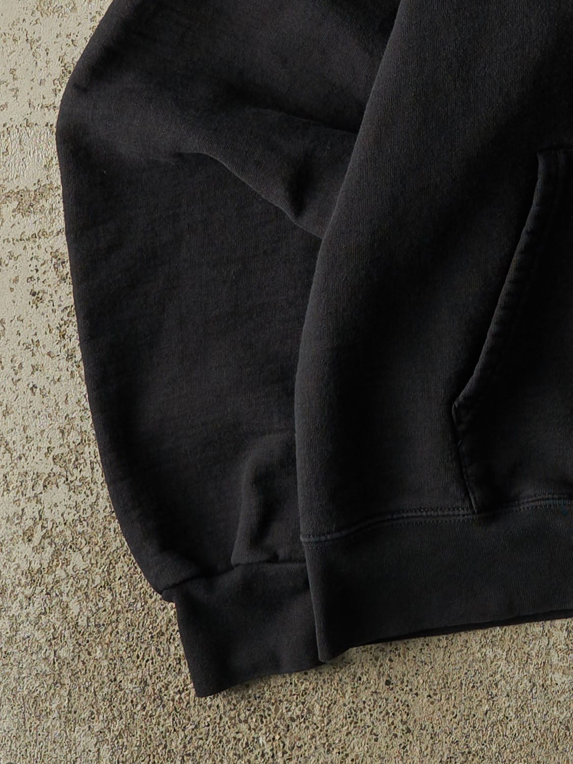 Vintage 90s Black Blank Hoodie (S)