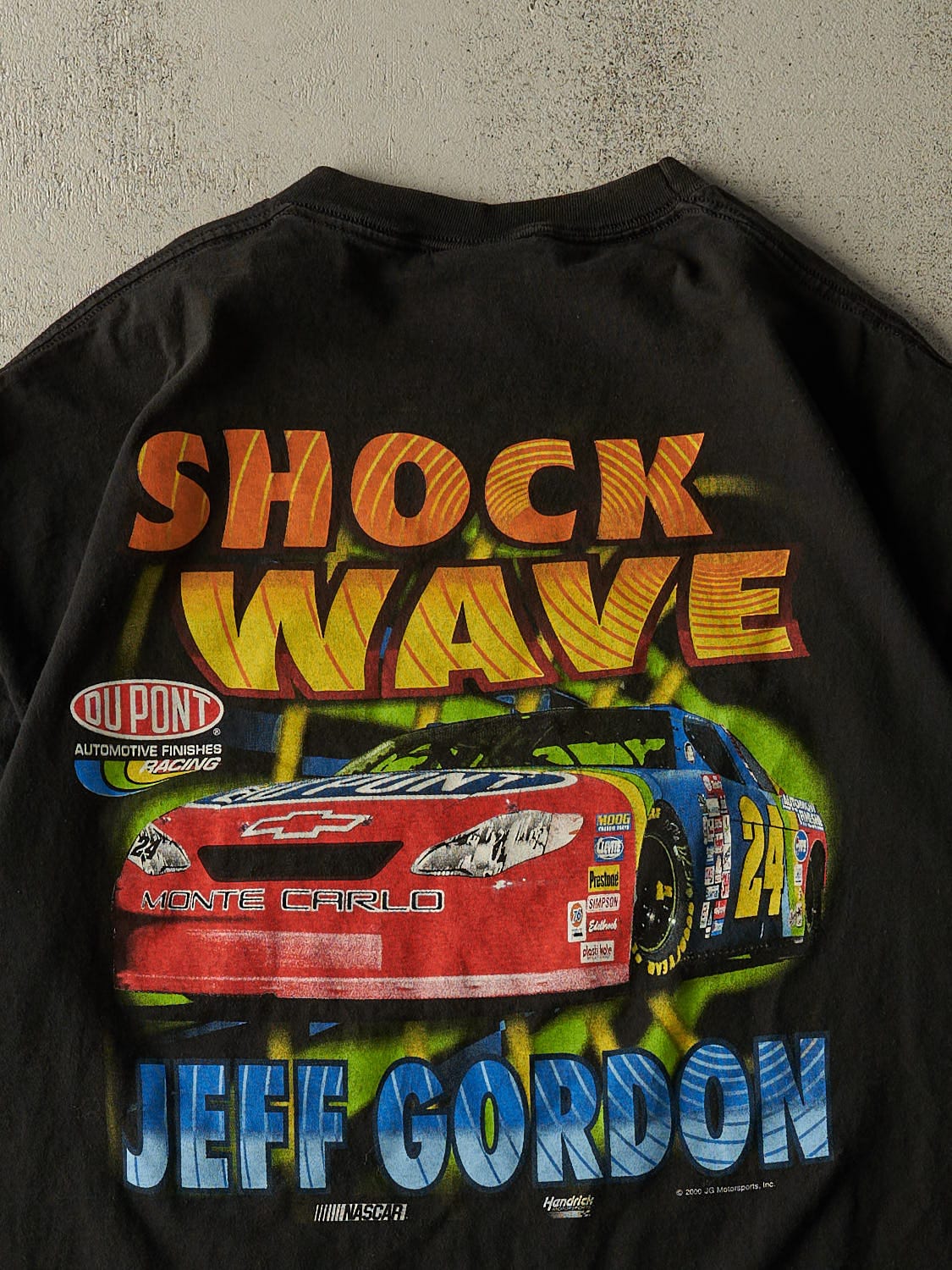 Vintage 00' Black Jeff Gordon Shock Wave Tee (XL/XXL)