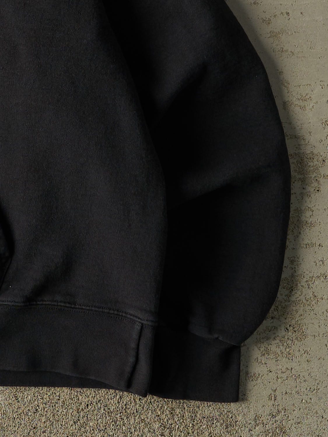 Vintage 90s Black Blank Hoodie (S)