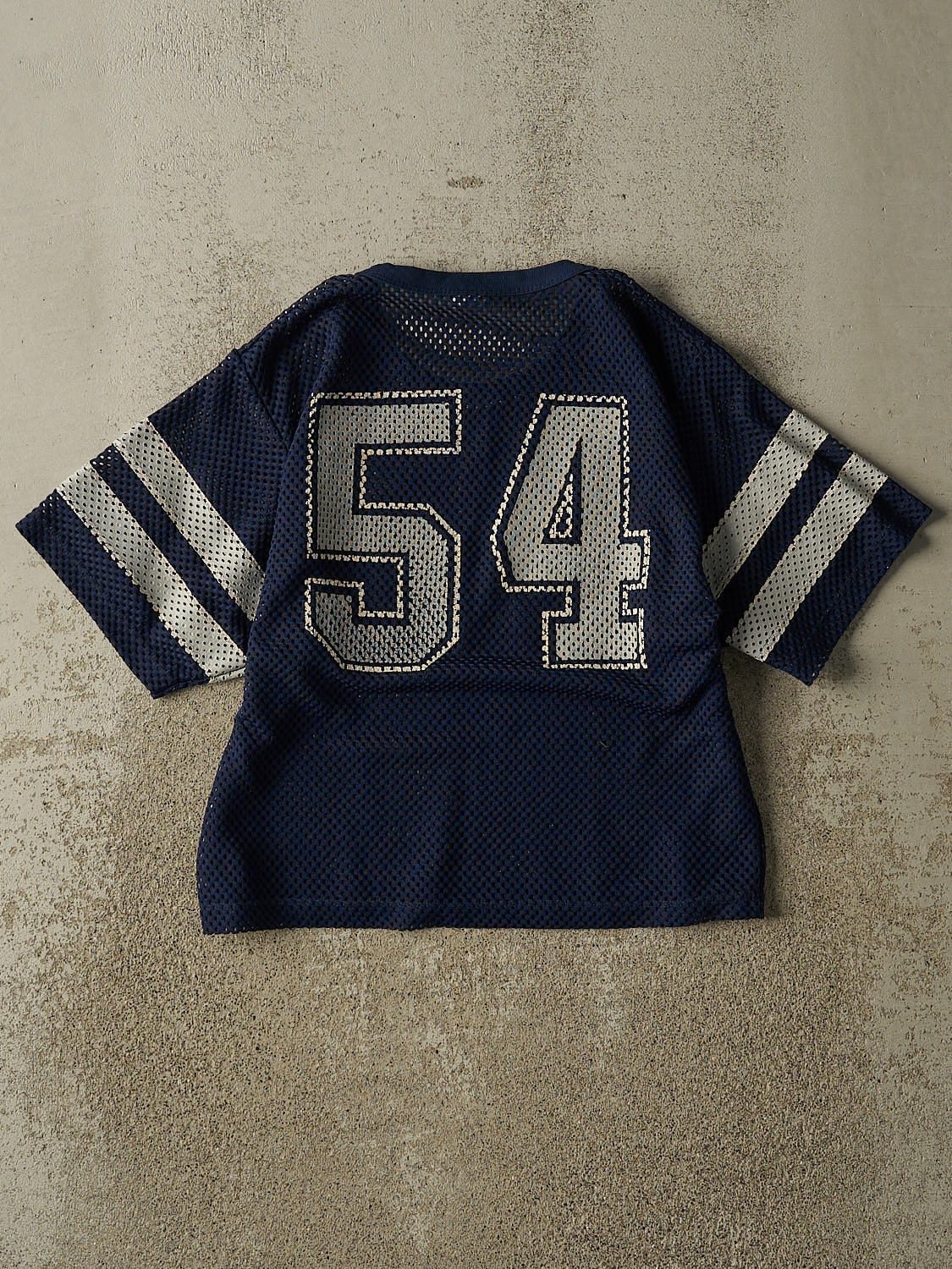 Vintage 80s Navy Blue Russell Athletic Football Jersey (S)