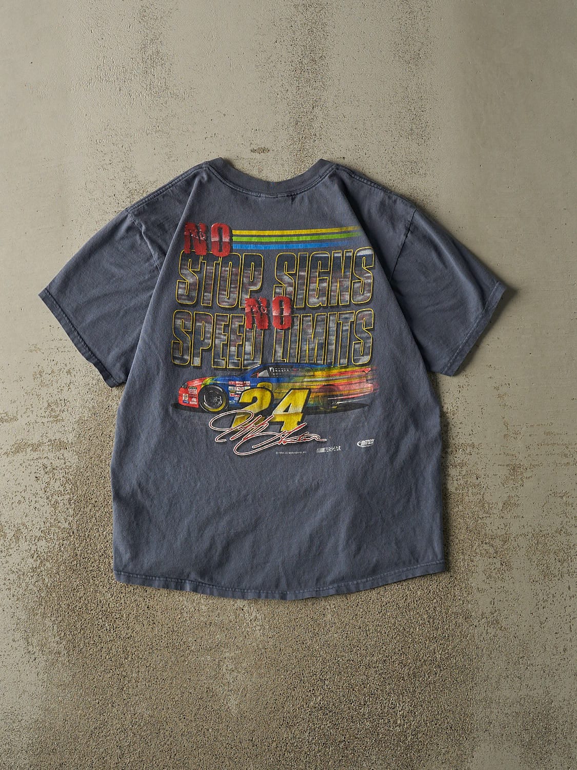 Vintage 99' Slate Blue Jeff Gordon Nascar Tee (L)
