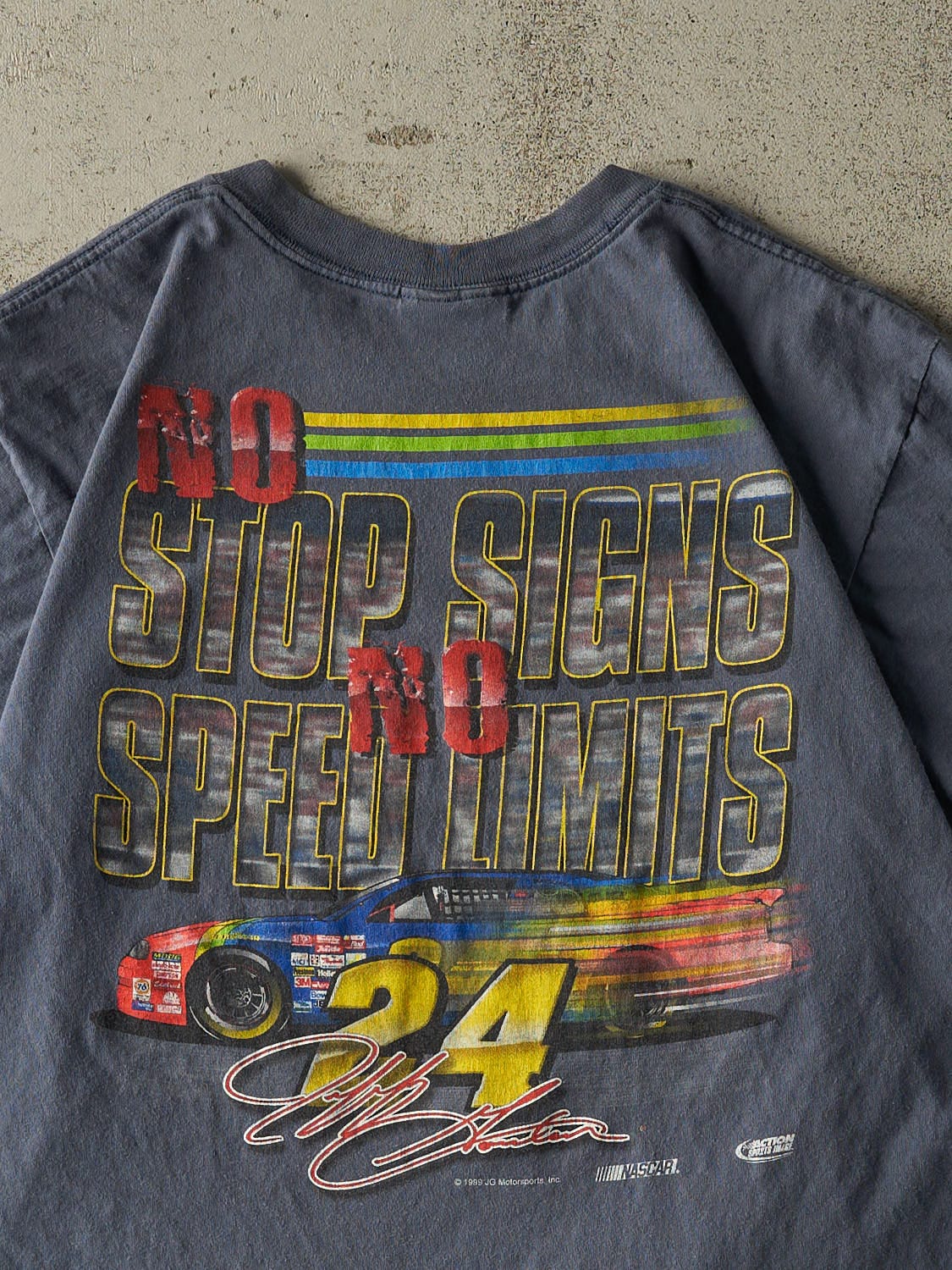 Vintage 99' Slate Blue Jeff Gordon Nascar Tee (L)