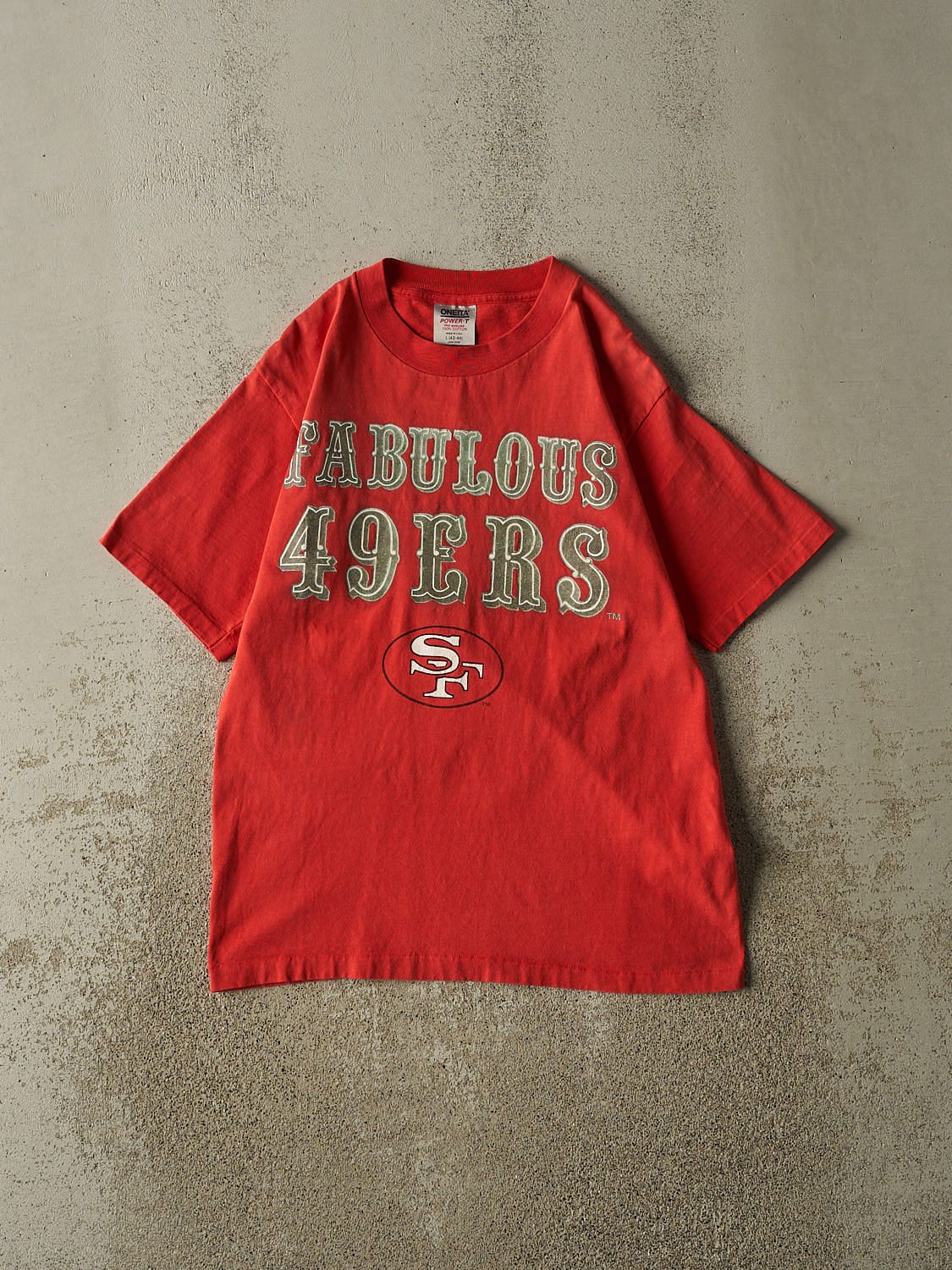 Vintage 90s Red San Francisco 49ers Single Stitch Tee (S/M)