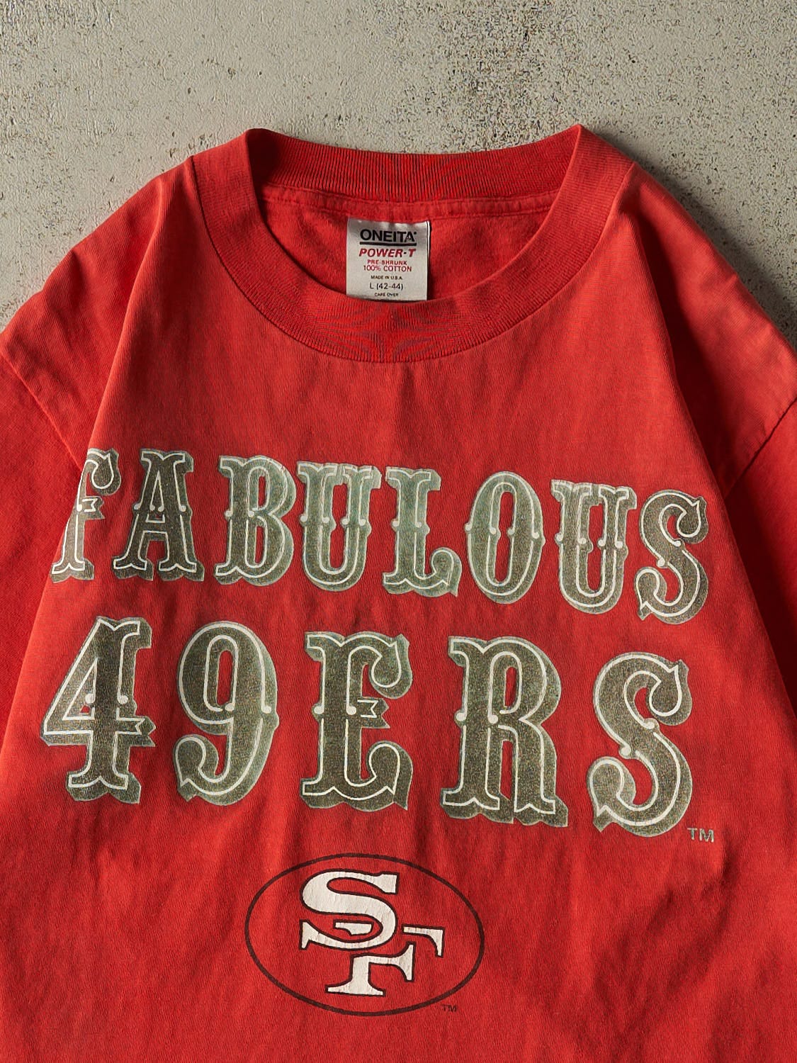 Vintage 90s Red San Francisco 49ers Single Stitch Tee (S/M)