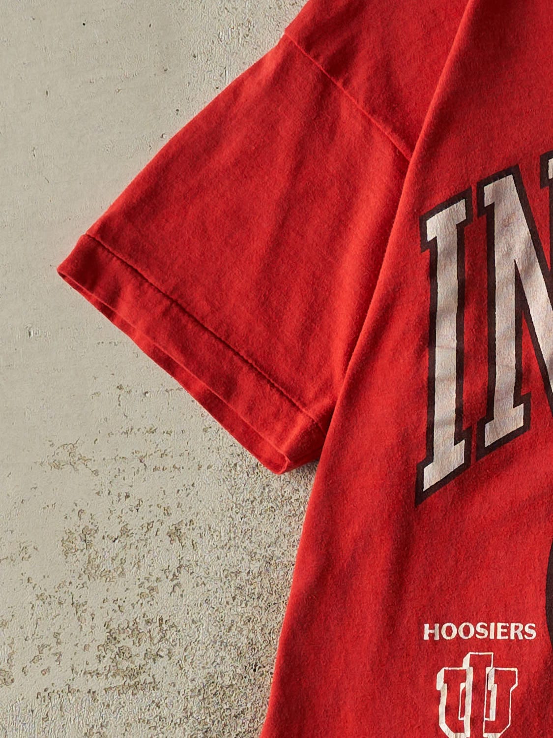 Vintage 92' Red Indiana University NCAA Final Four Single Stitch Tee (M)