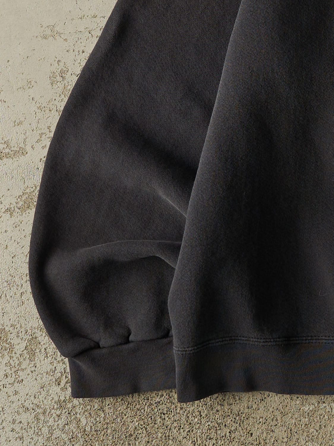 Vintage 90s Faded Black Nike Embroidered Swoosh Crewneck (XL/XXL)