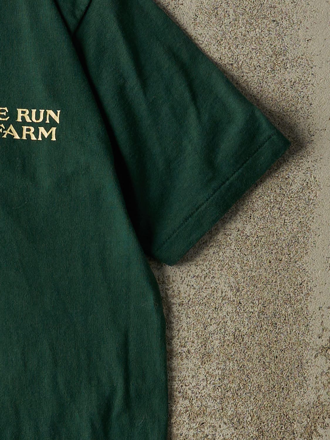 Vintage 70s Green Cane Run Farm Single Stitch Tee (S/M)