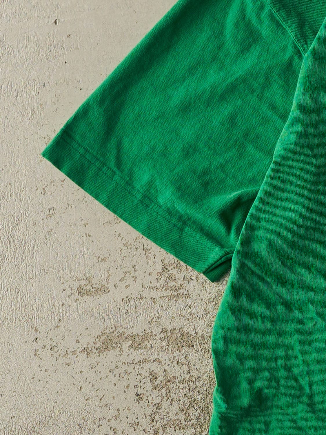 Vintage 90s Green Gap Double Neck Pocket Tee (XL)