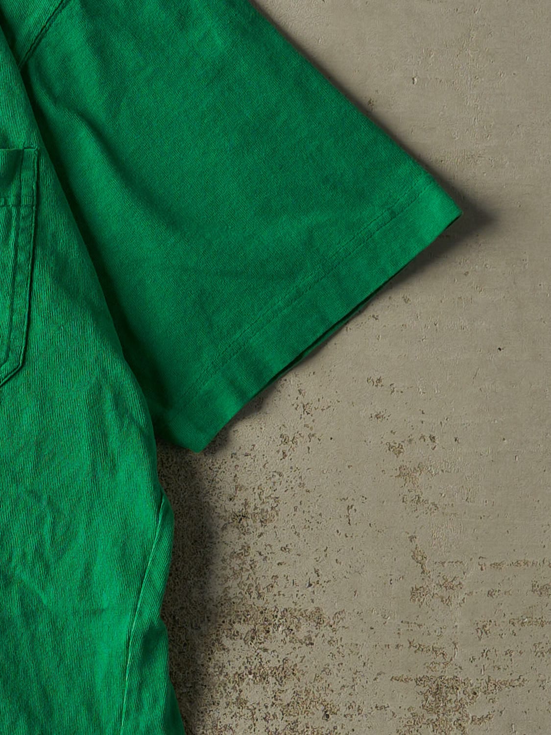 Vintage 90s Green Gap Double Neck Pocket Tee (XL)