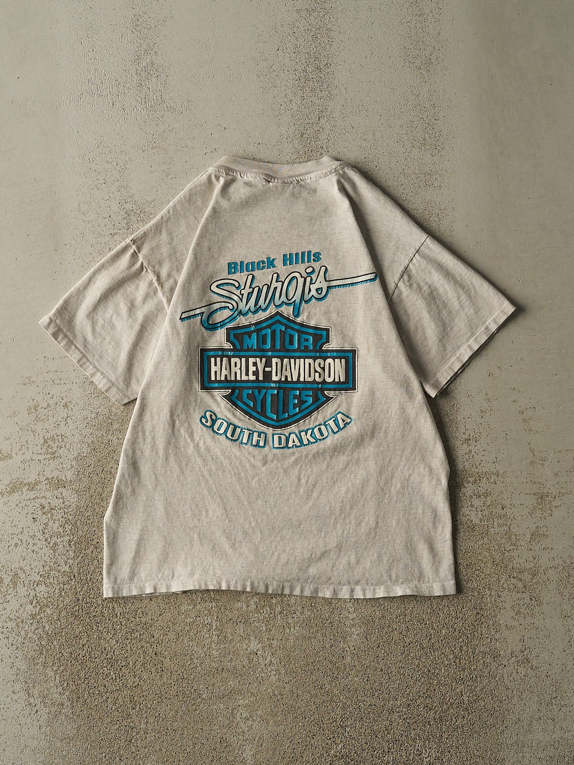 Vintage 95' Heather Grey Harley Davidson 55th Annual Sturgis Rally Single Sittch Tee (M)
