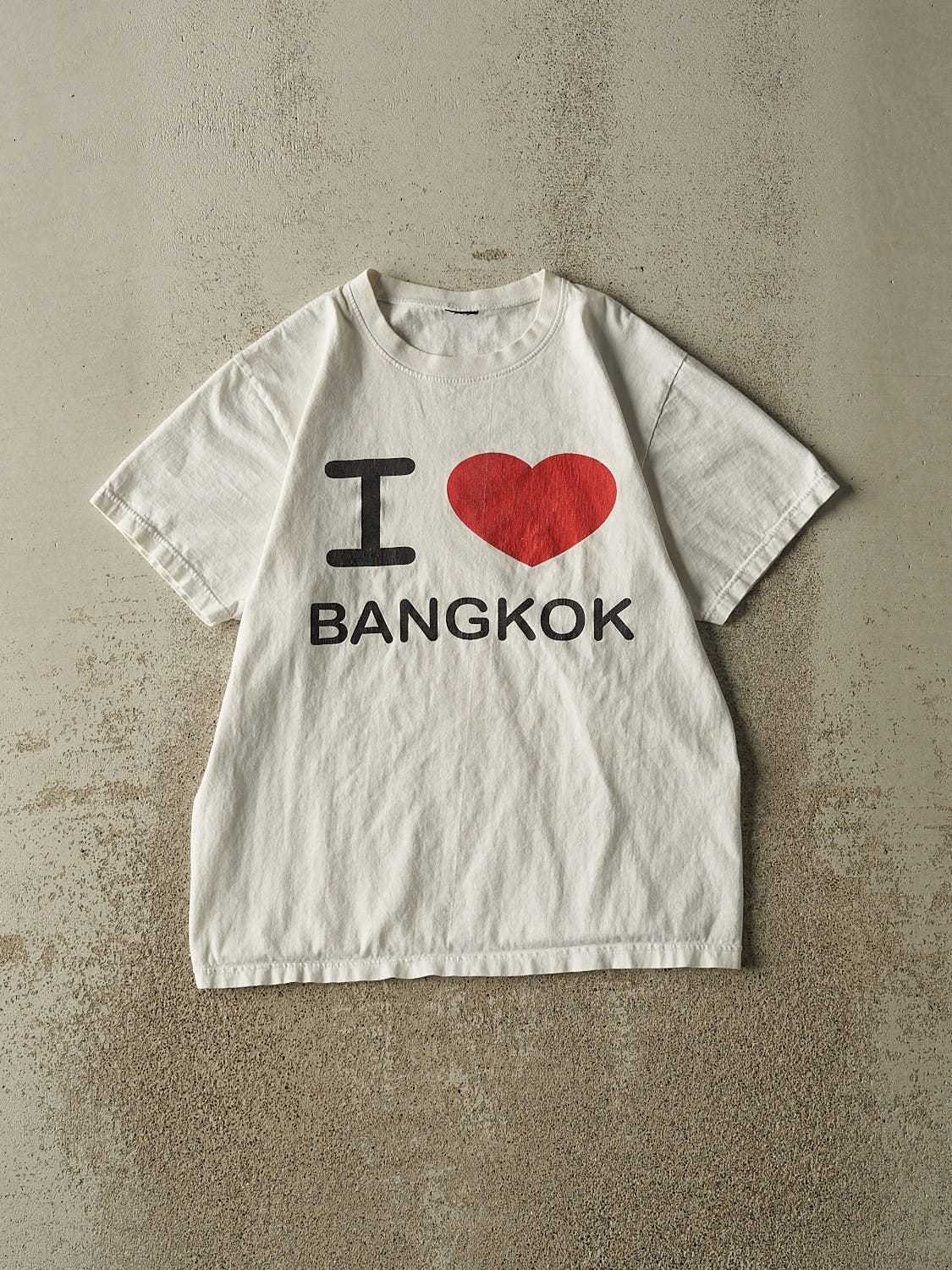 Vintage 90s White "I Love Bangkok" Tee (S/M)