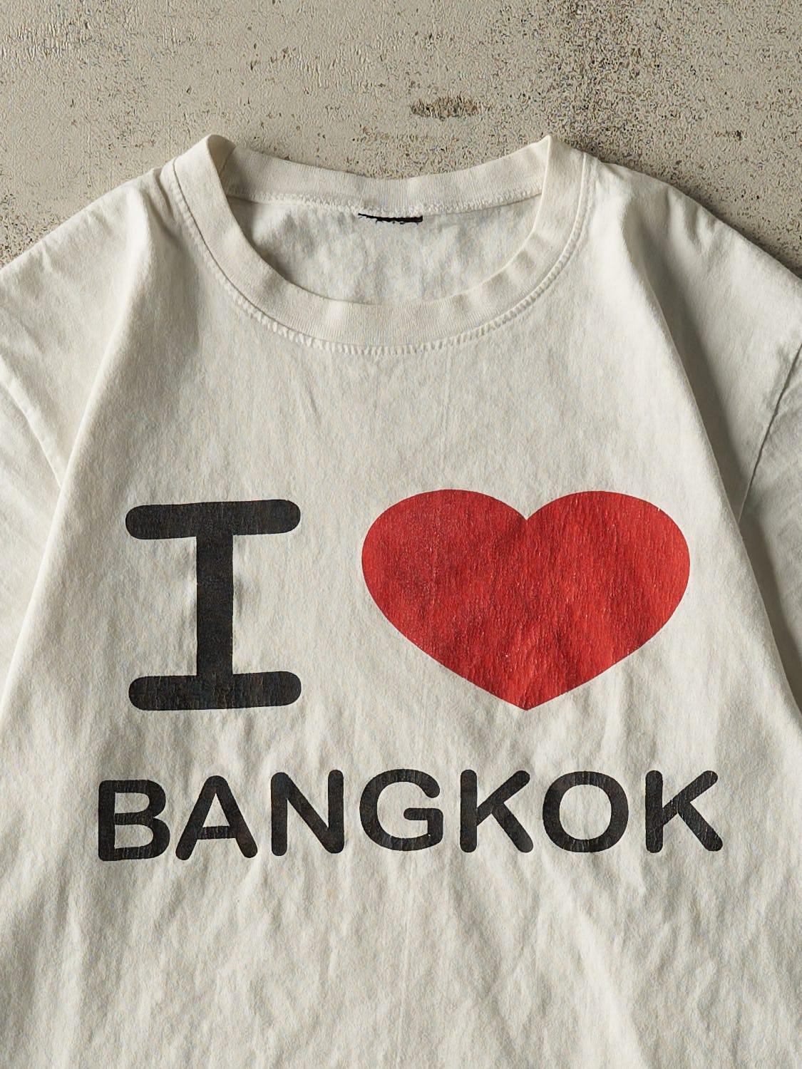 Vintage 90s White "I Love Bangkok" Tee (S/M)