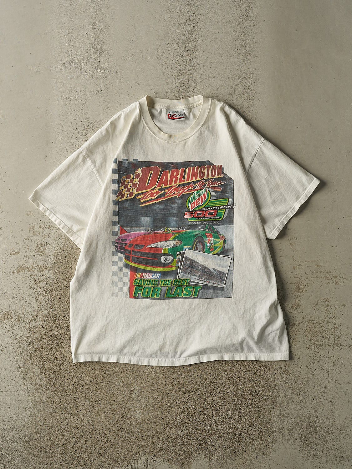 Vintage 03' White Mountain Dew Nascar Tee (XL)