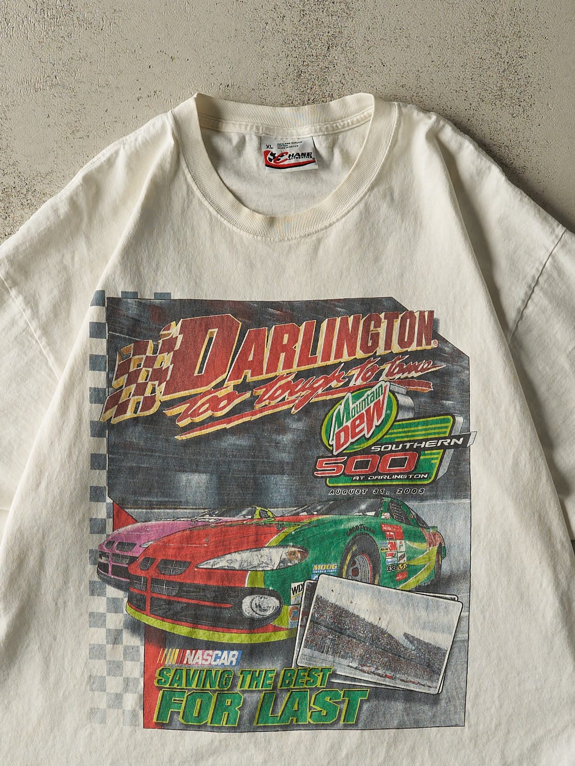 Vintage 03' White Mountain Dew Nascar Tee (XL)