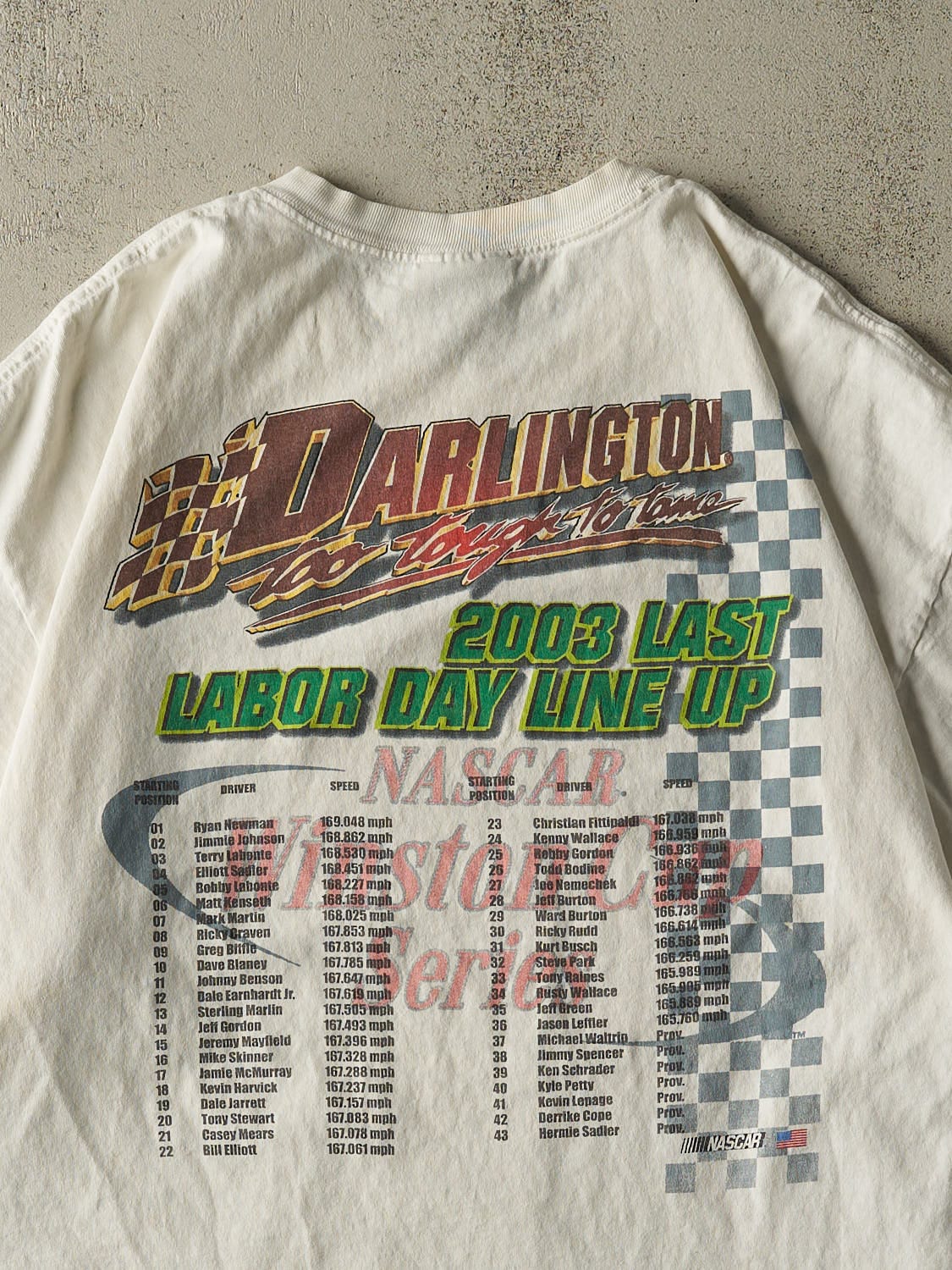 Vintage 03' White Mountain Dew Nascar Tee (XL)