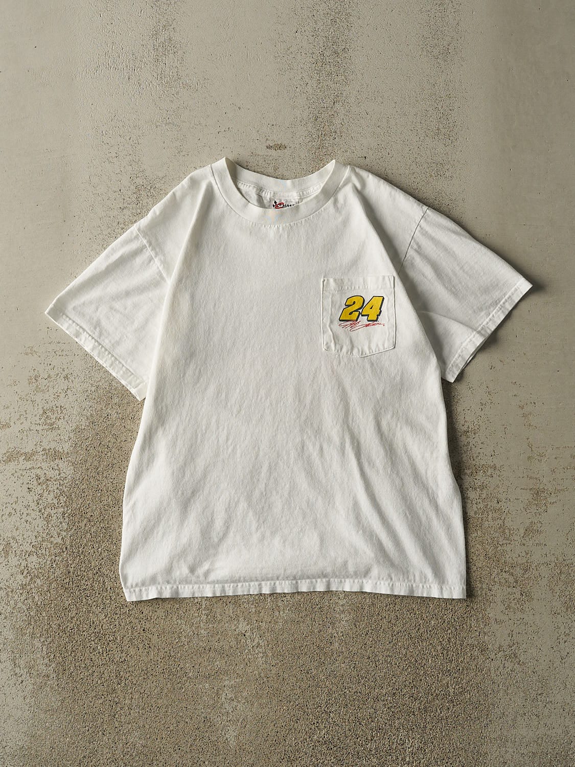 Vintage 03' White Jeff Gordon Nascar Pocket Tee (M)