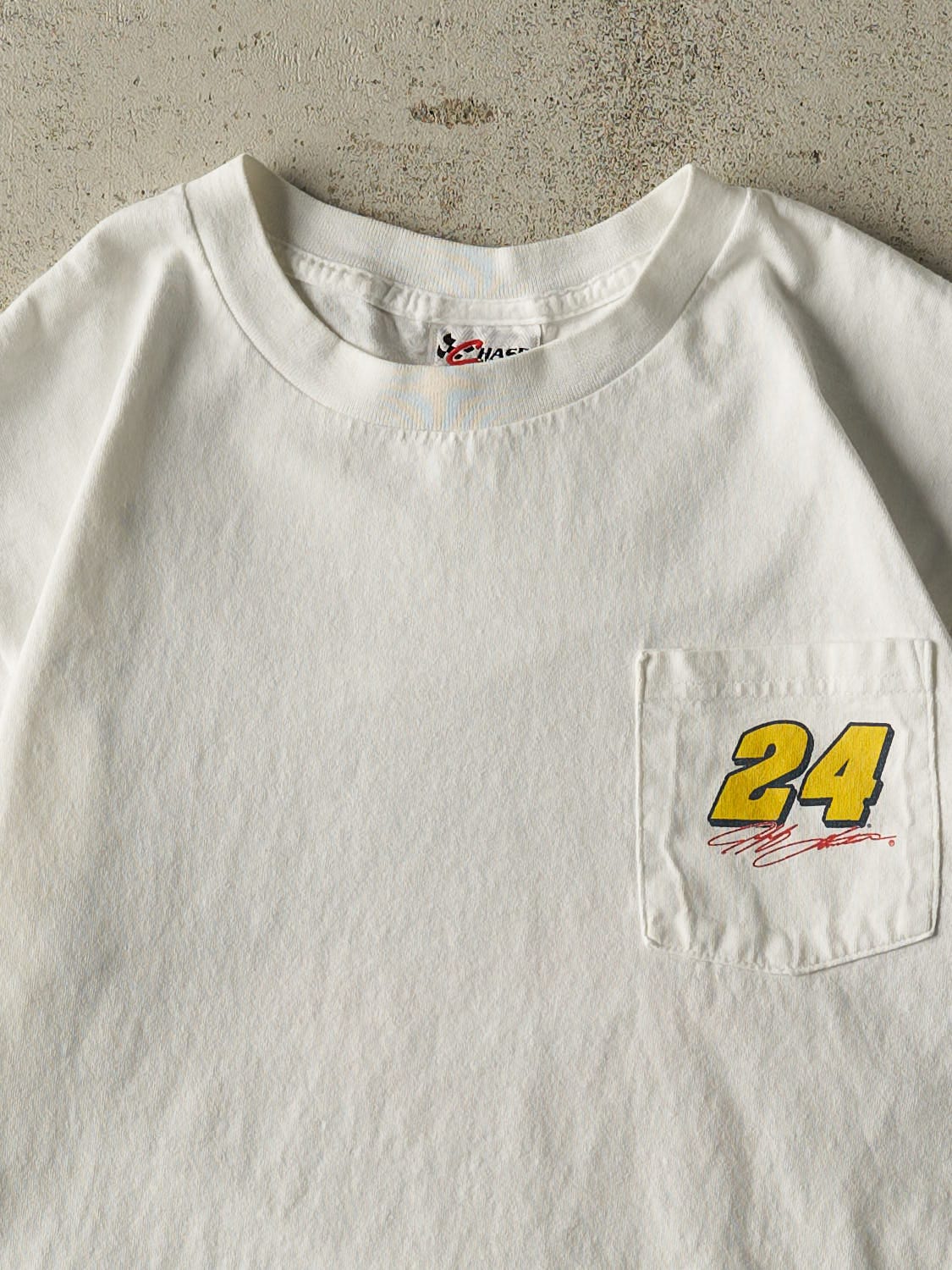 Vintage 03' White Jeff Gordon Nascar Pocket Tee (M)
