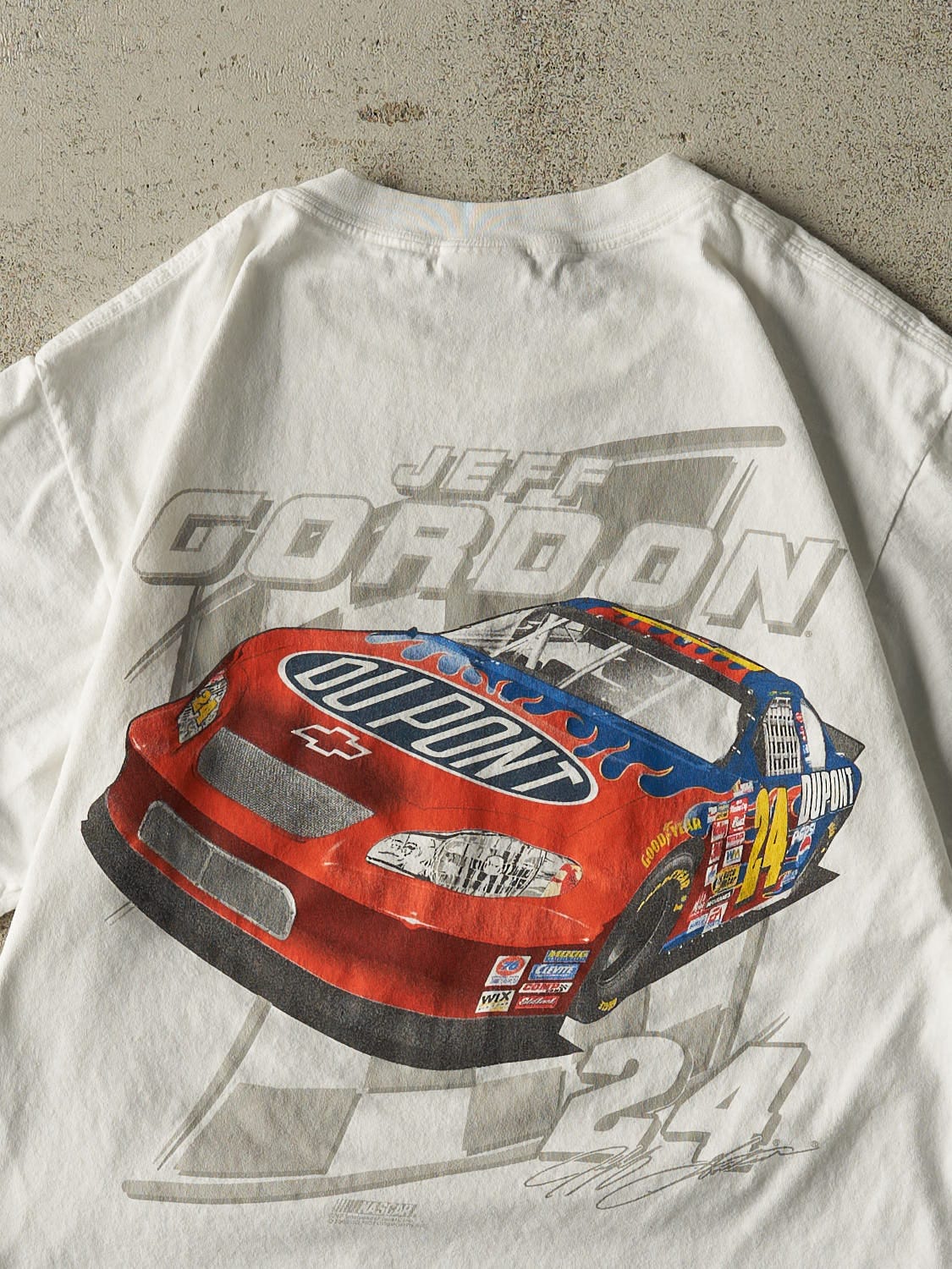 Vintage 03' White Jeff Gordon Nascar Pocket Tee (M)