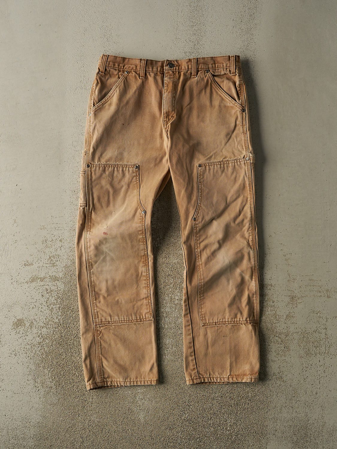 Vintage 90s Beige Dickies Double Knee Carpenter Pants (34x31.5)