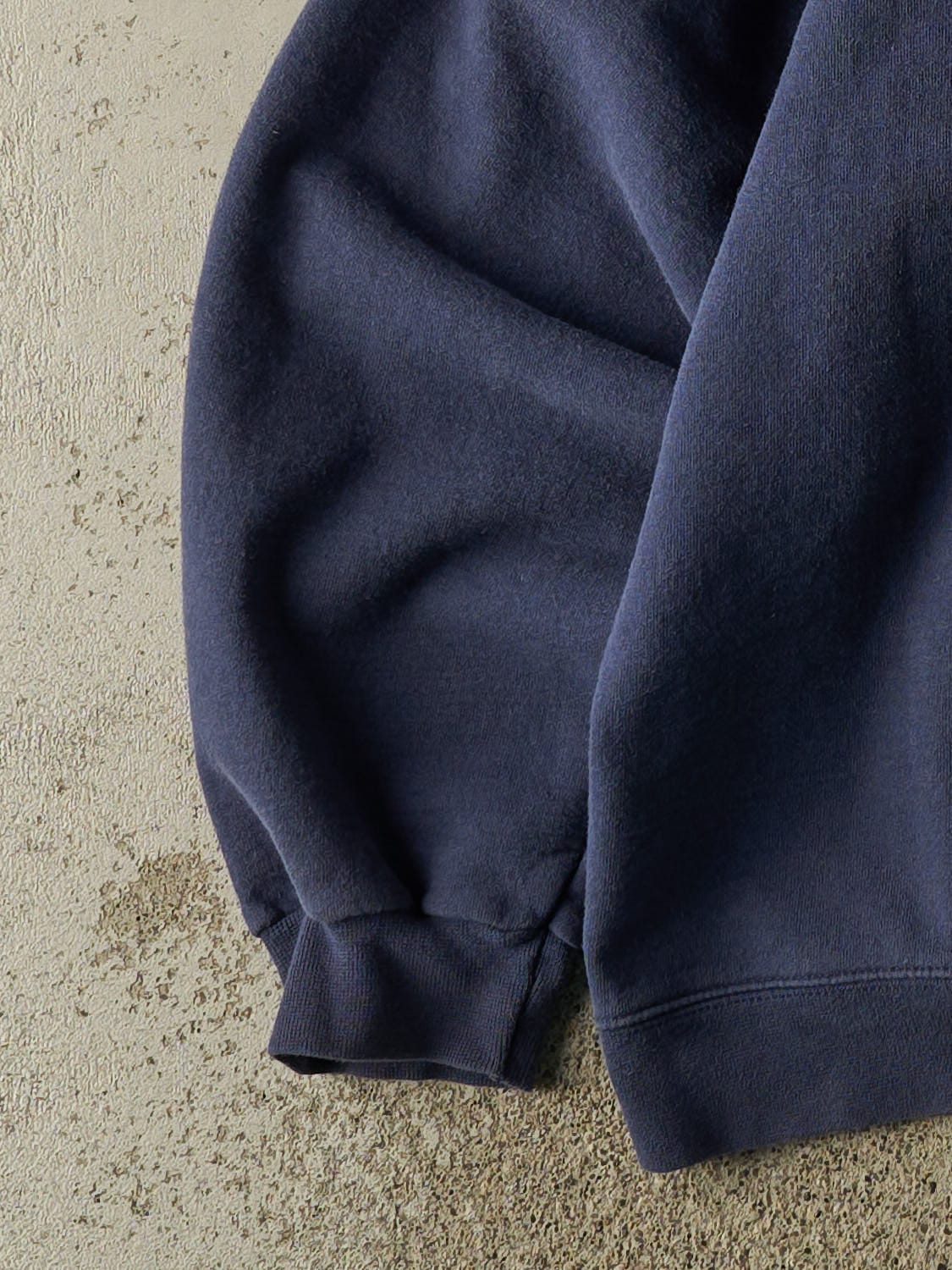 Vintage 90s Sun Faded Navy Oakwood Rugby Hoodie (XL/XXL)