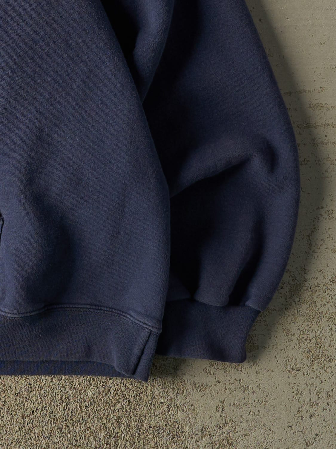 Vintage 90s Sun Faded Navy Oakwood Rugby Hoodie (XL/XXL)