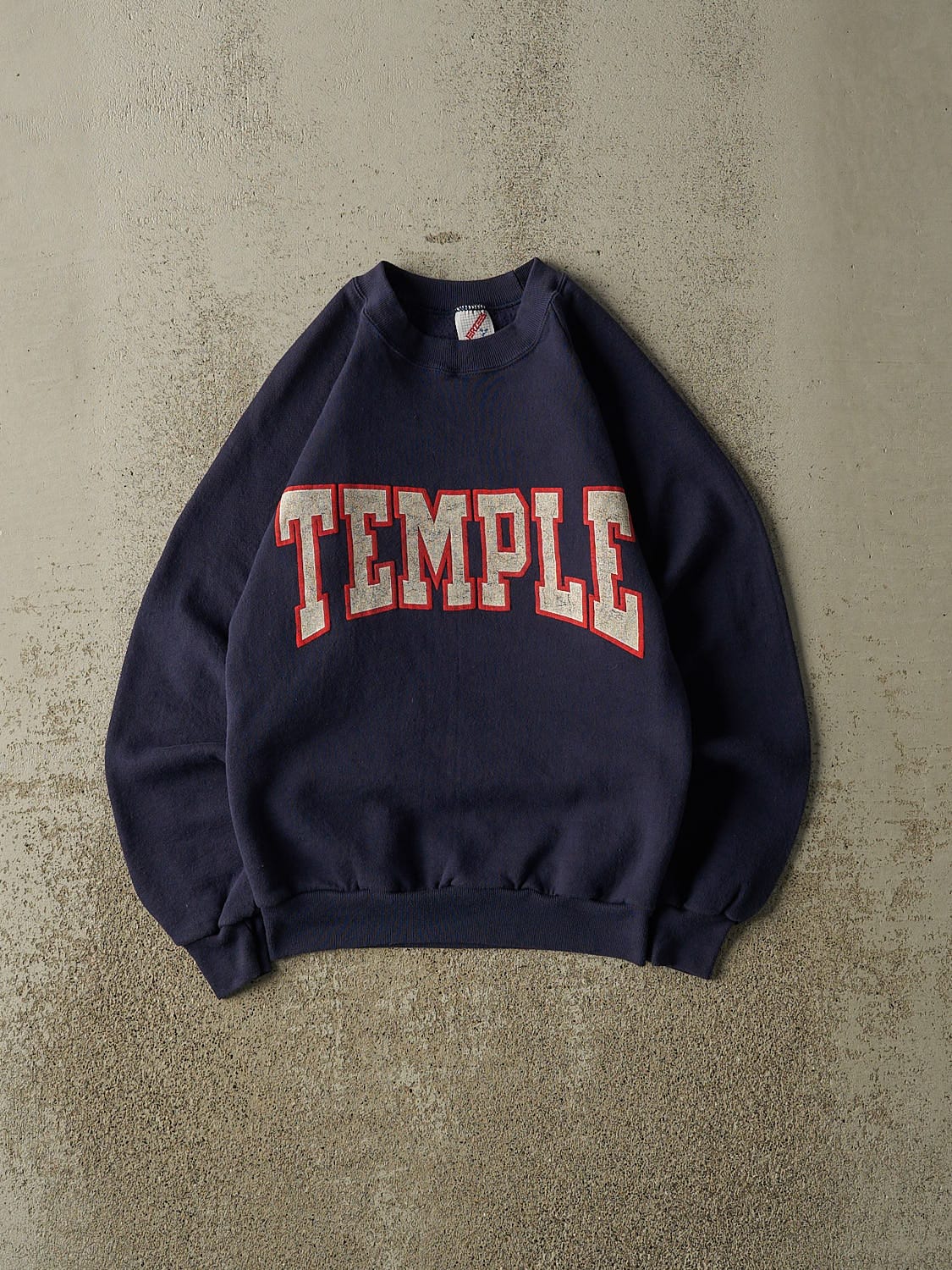 Vintage 80s Navy Blue Temple University Crewneck (XXS/XS)