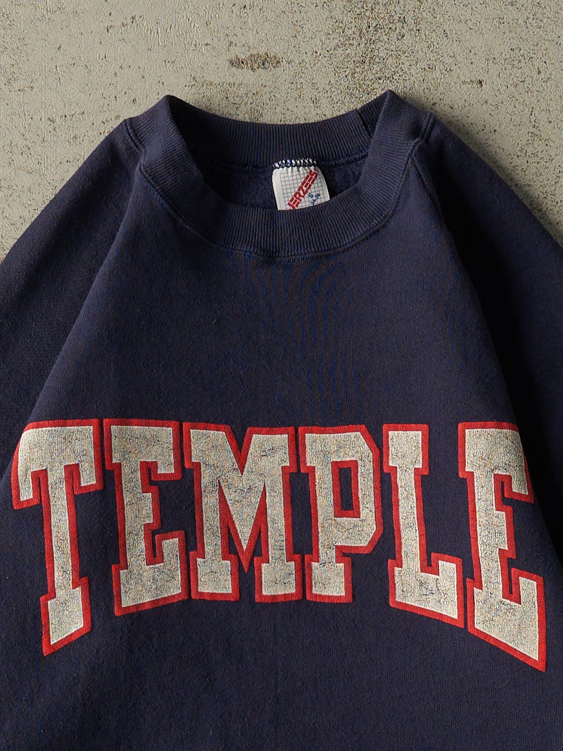 Vintage 80s Navy Blue Temple University Crewneck (XXS/XS)