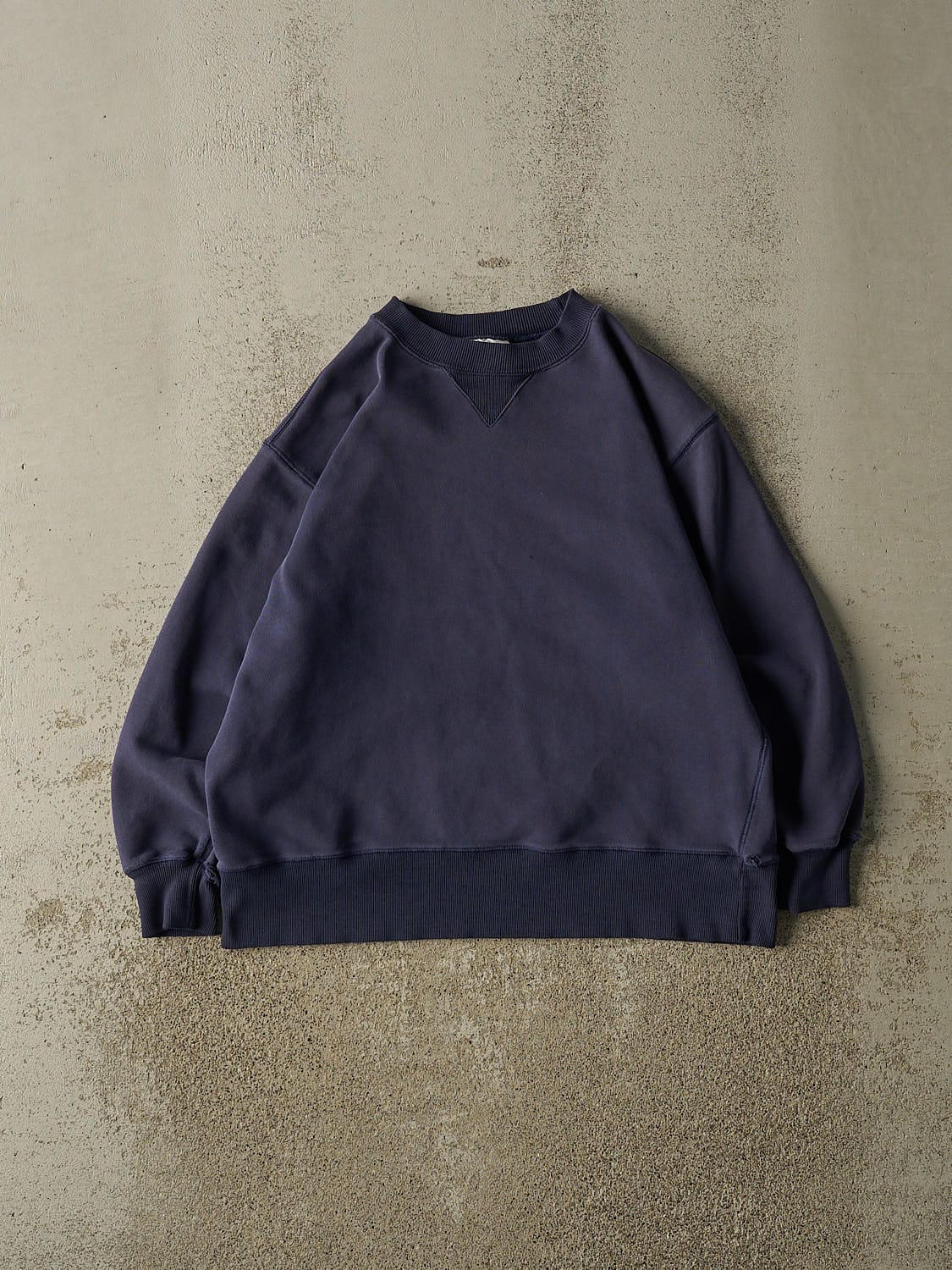 Vintage 90s Navy Blue Blank Crewneck (S/M)
