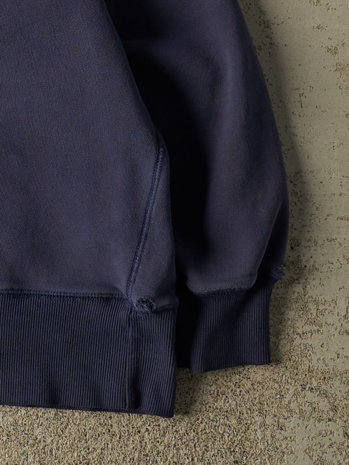 Vintage 90s Navy Blue Blank Crewneck (S/M)