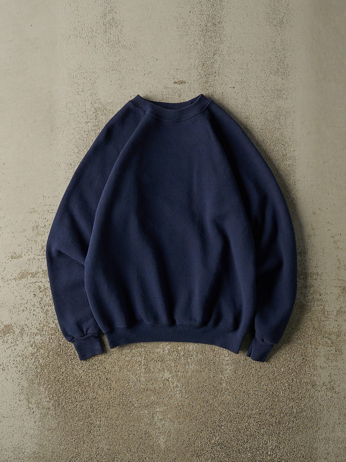 Vintage 80s Navy Blue Blank Crewneck (S)