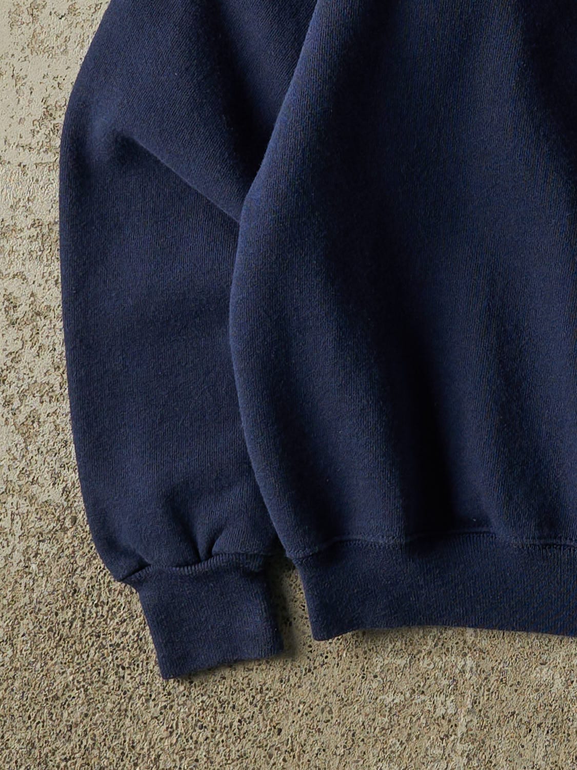Vintage 80s Navy Blue Blank Crewneck (S)