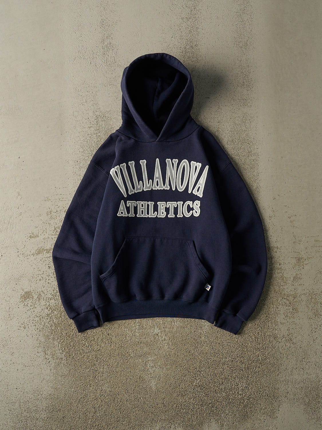 Vintage Y2K Navy Blue Russell Athletic Villanova Hoodie (XS/S)