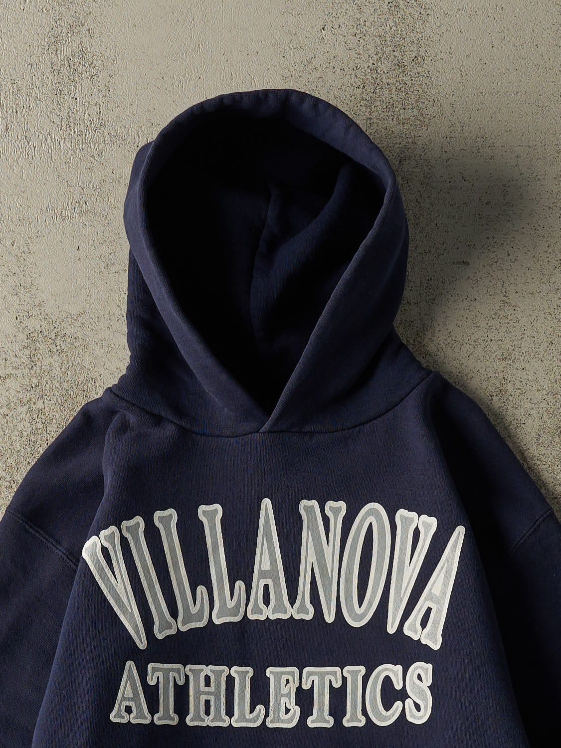 Vintage Y2K Navy Blue Russell Athletic Villanova Hoodie (XS/S)