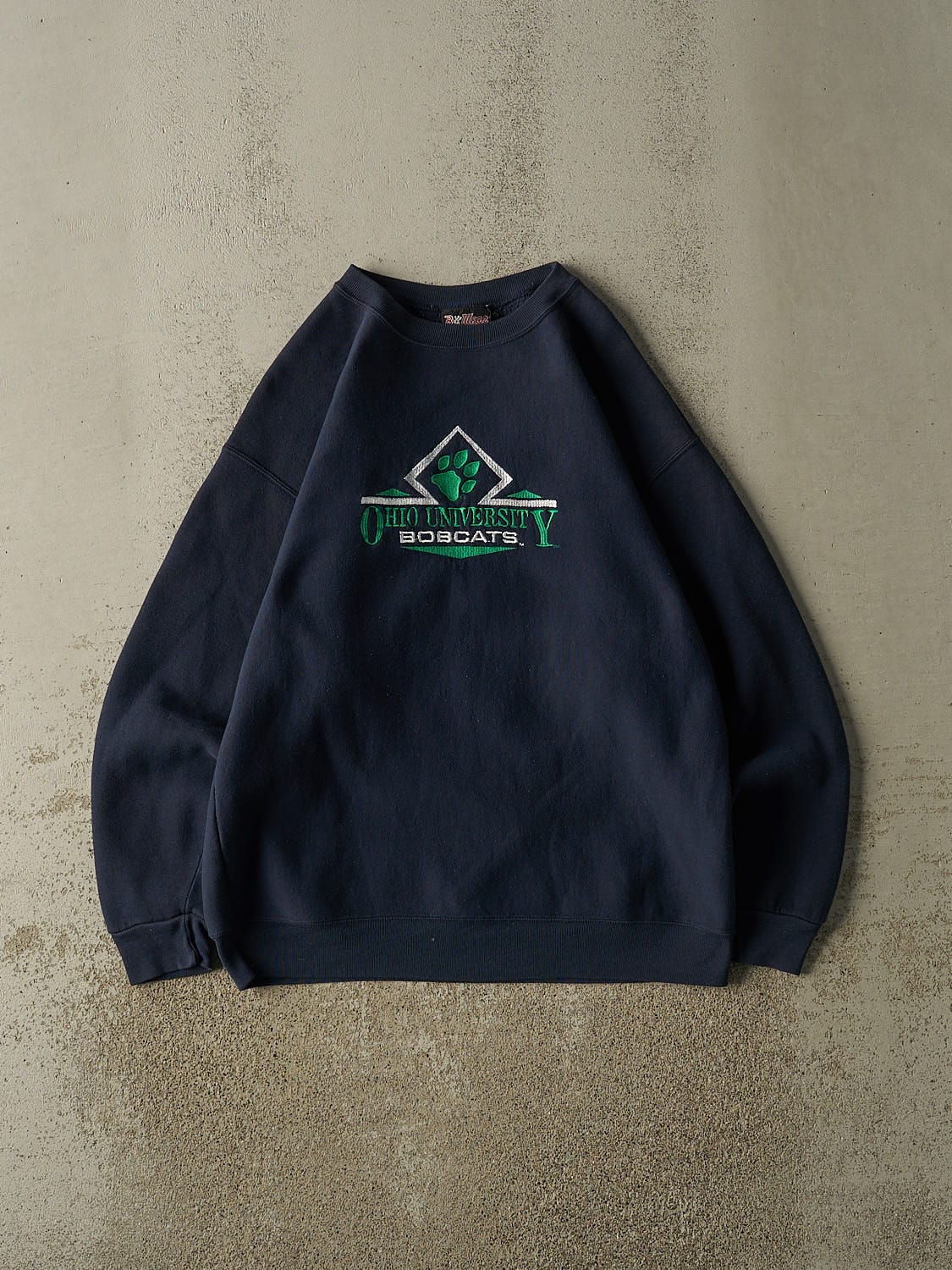 Vintage 90s Navy Blue Ohio University Bobcats Crewneck (L/XL)
