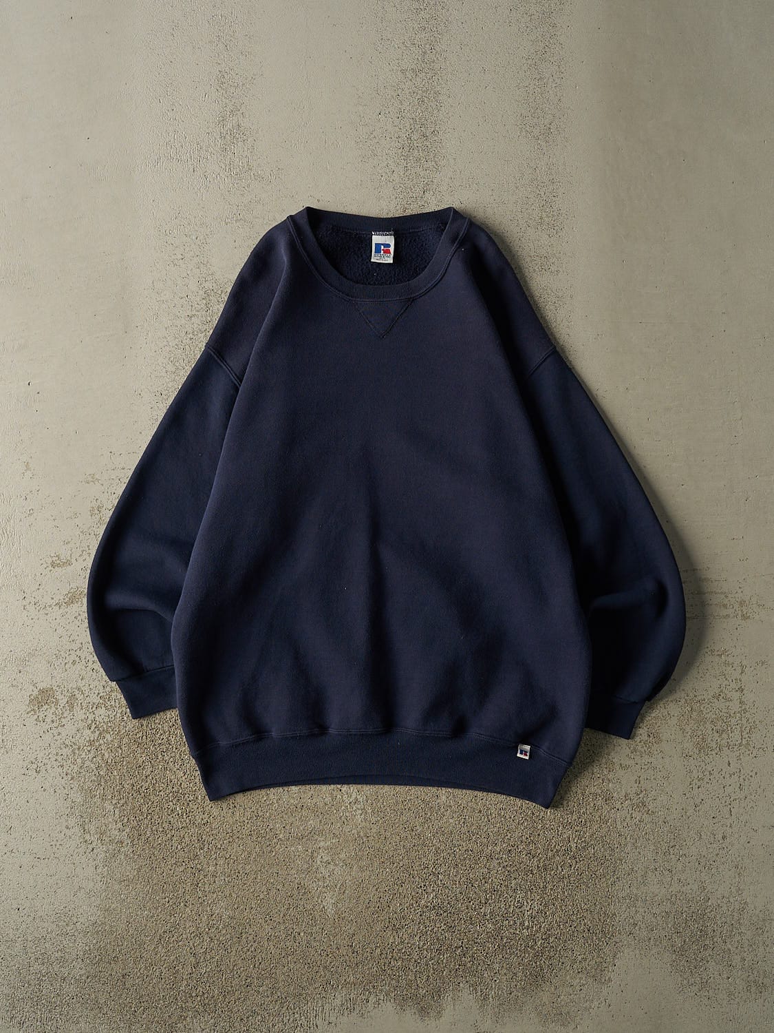 Vintage 90s Navy Blue Russell Athletic Crewneck (XXL)
