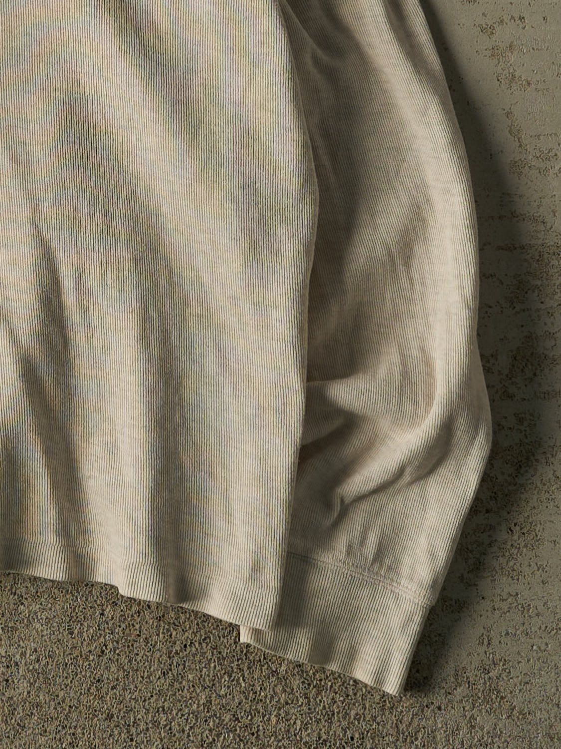 Vintage Y2K Beige Polo Embroidered Quarter Zip Knit (L)