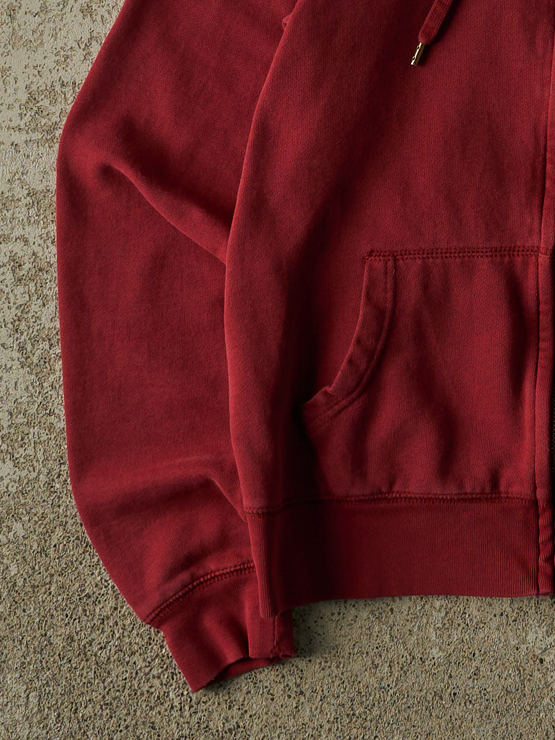 Vintage Y2K Red Polo Jeans Embroidered Zip Up Hoodie (XS/S)