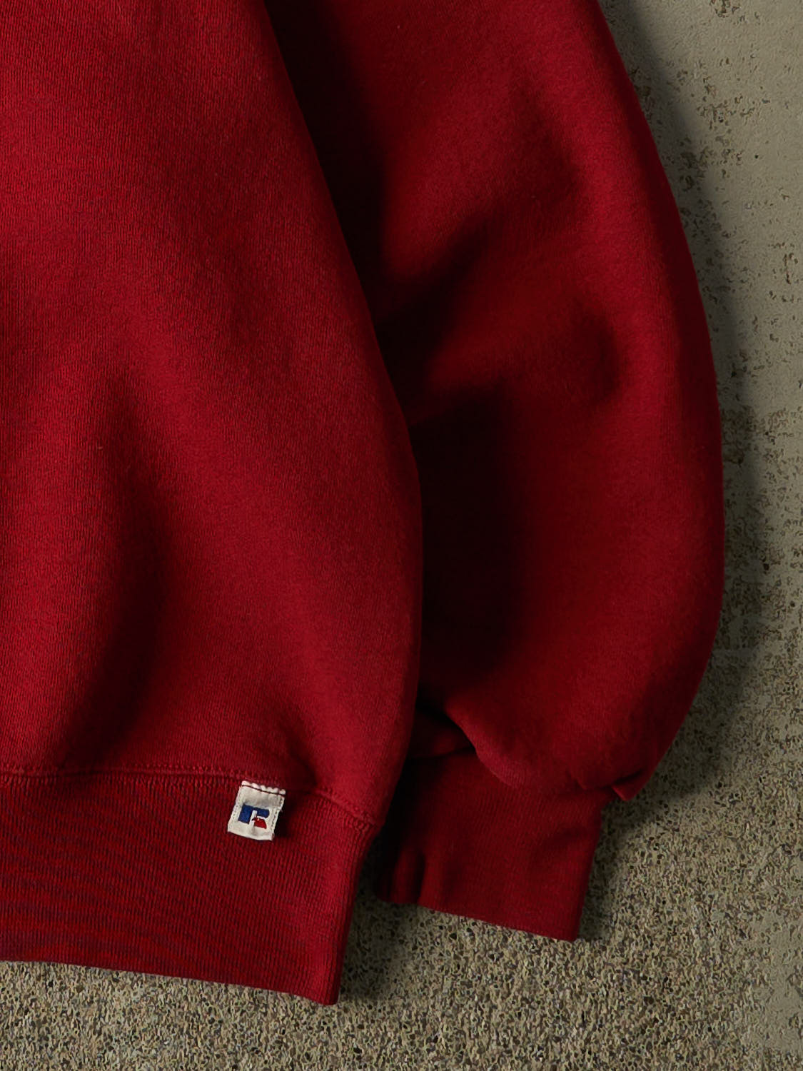 Vintage 90s Burgundy Russell Athletic Cougars Embroidered Crewneck (XS)
