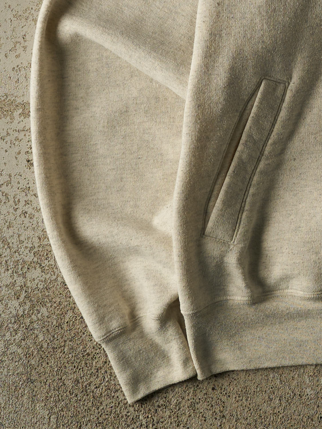 Vintage Y2K Heather Grey Champion Colorado State Rams Quarter Zip (S)