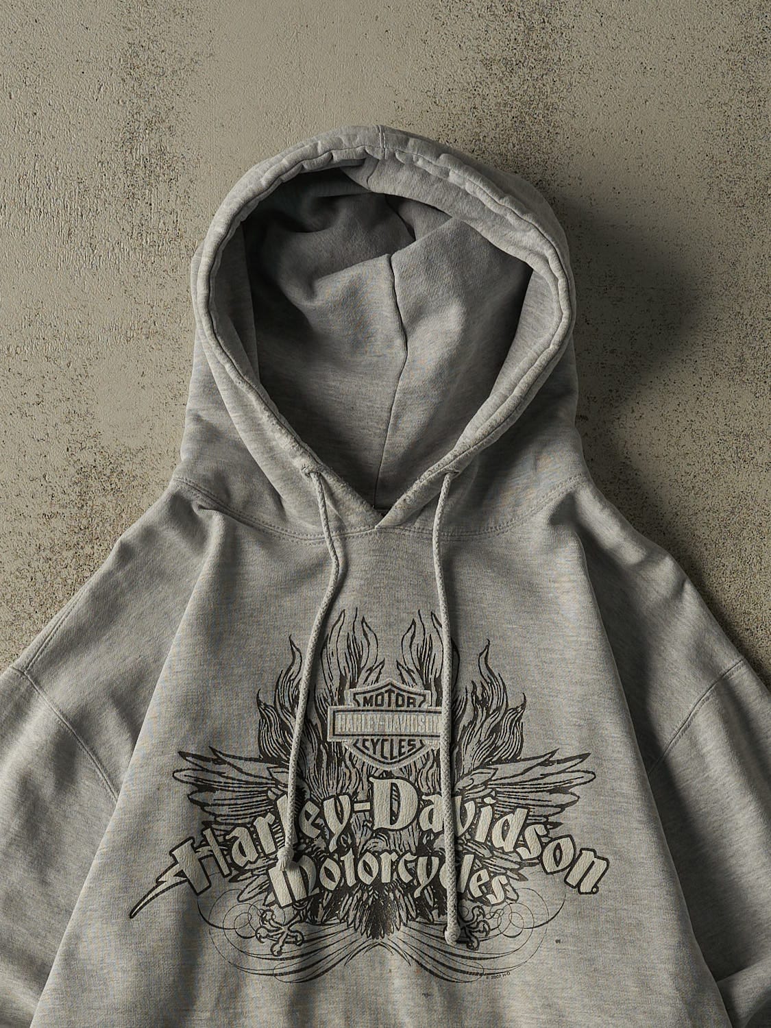 Vintage 07' Grey Harley Davidson Las Vegas Nevada Hoodie (L/XL)