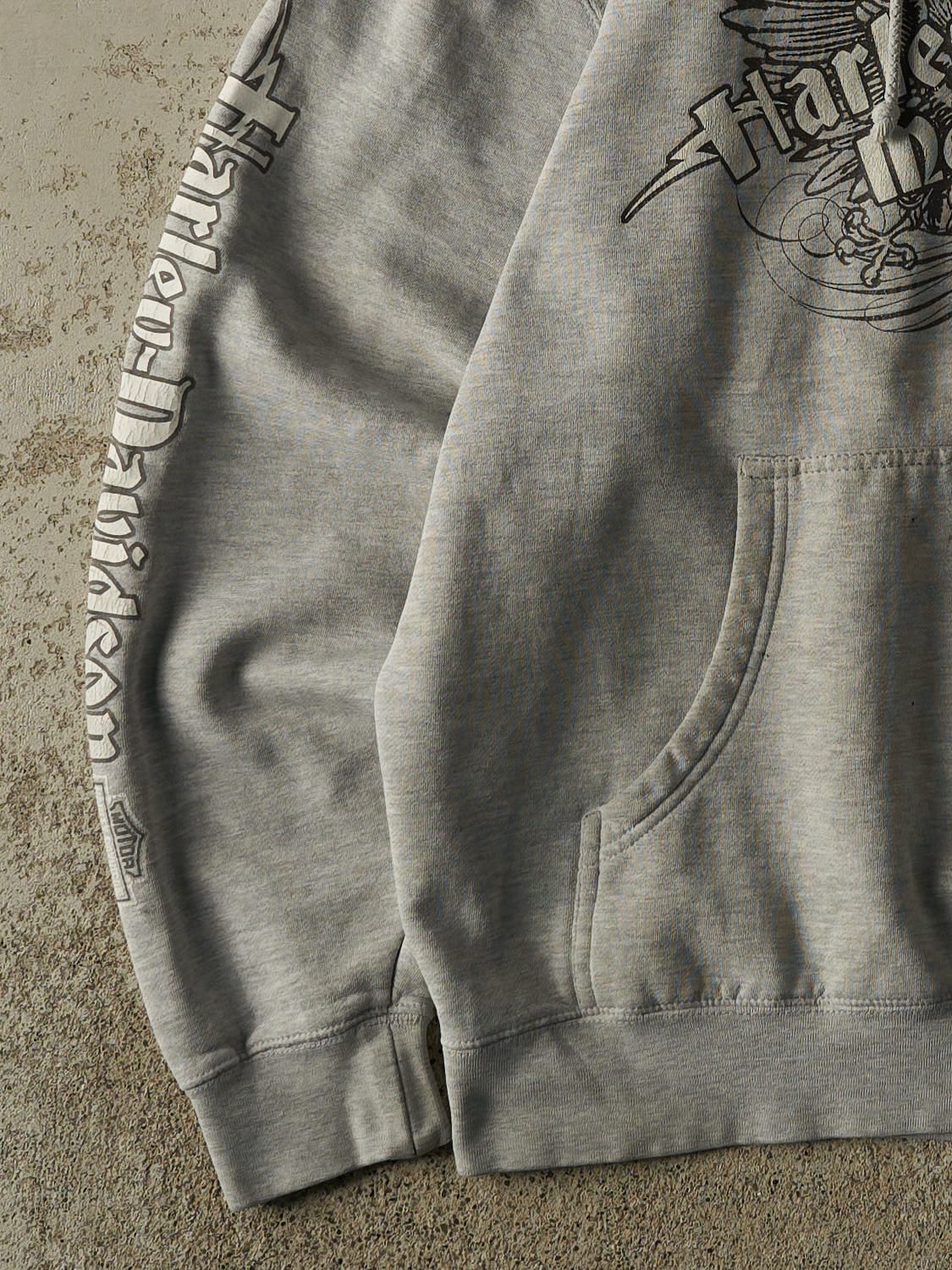 Vintage 07' Grey Harley Davidson Las Vegas Nevada Hoodie (L/XL)
