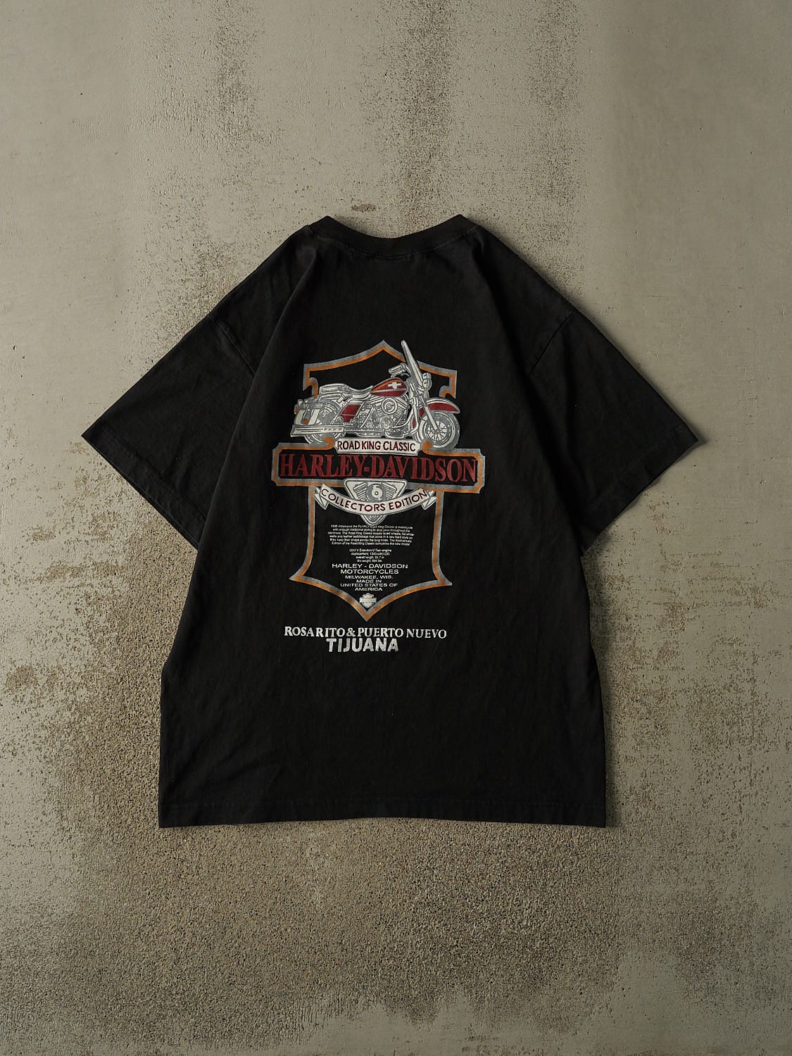 Vintage 98' Black Harley Davidson Tijuana Mexico Tee (XL/XXL)