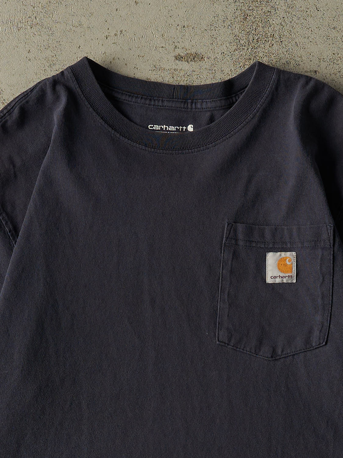 Vintage Y2K Navy Blue Carhartt Pocket Tee (L)