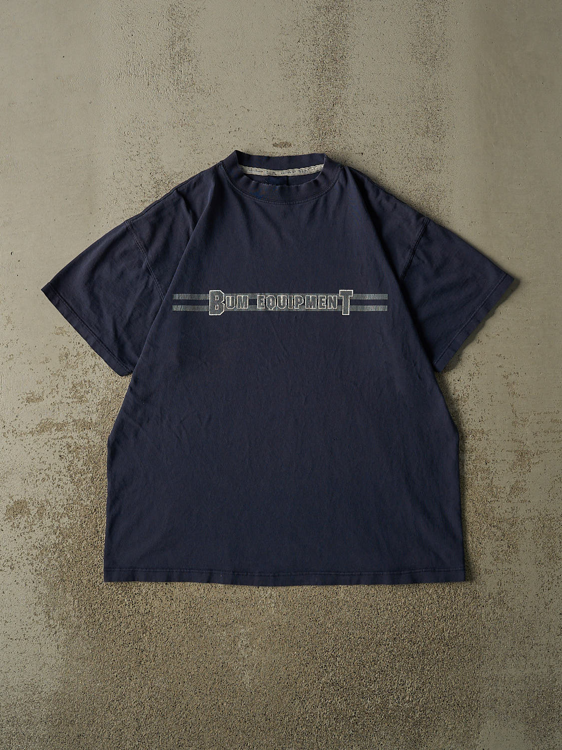 Vintage 90s Faded Navy Bum Equipment Tee (L/XL)