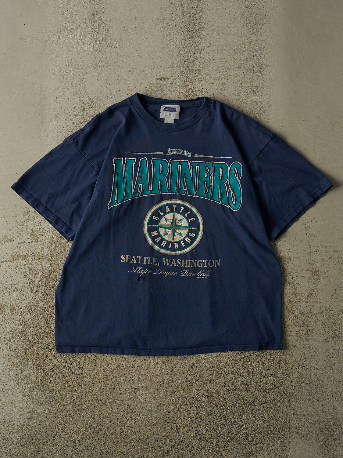 Vintage 99' Navy Blue Seattle Mariners Tee (L/XL)