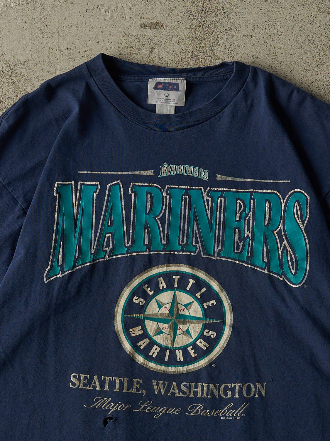 Vintage 99' Navy Blue Seattle Mariners Tee (L/XL)