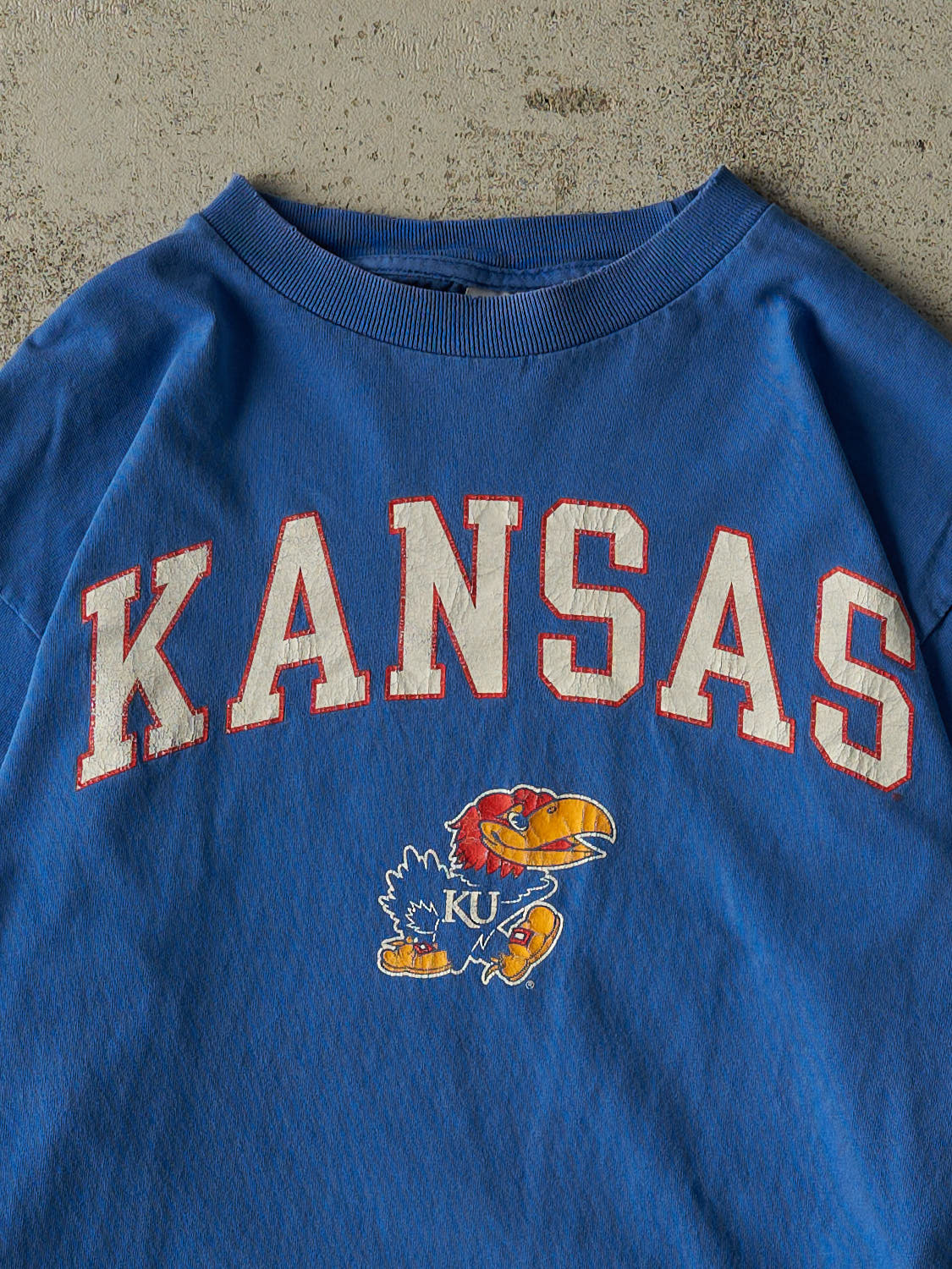 Vintage 90s Blue Kansas University Long Sleeve (S/M)