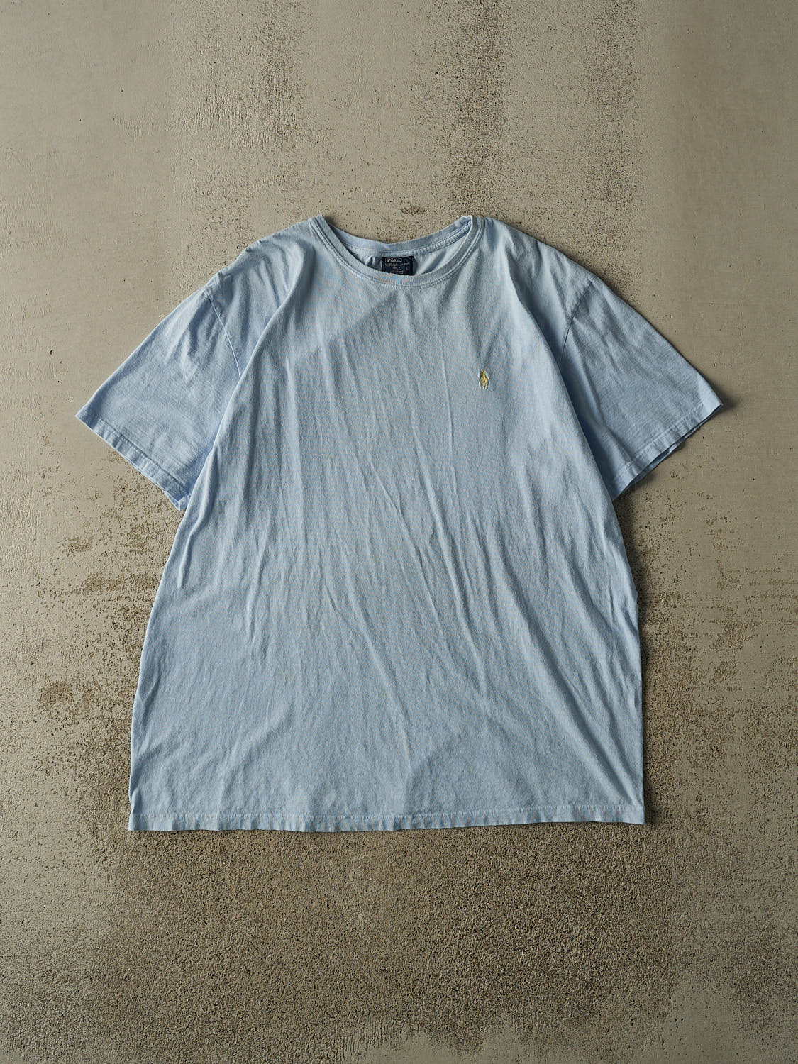 Vintage 90s Blue Polo Embroidered Tee (XL)